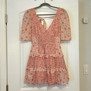 American Eagle Pink Ruched Fit & Flare
Mini Dress size XS